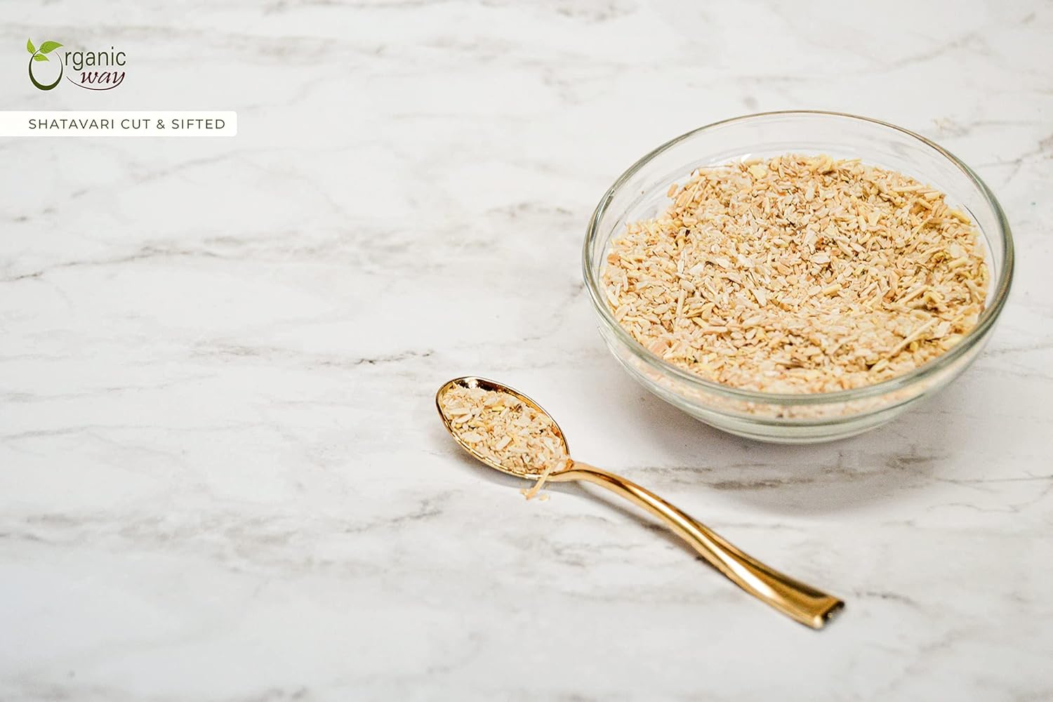 Organic Shatavari Cut & Sifted - Raw & Vegan | Non GMO & Gluten Free | USDA Certified | India-Origin | 1/2LBS - Espot.com.au