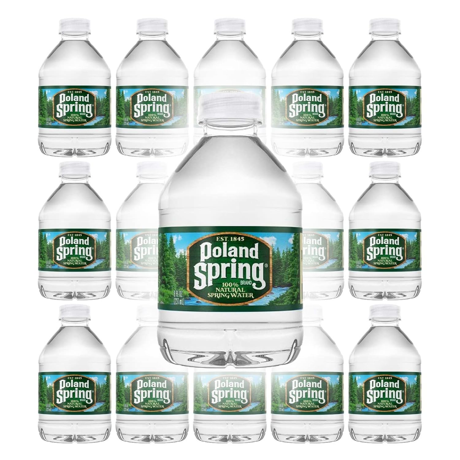 Poland Spring 8 oz Mini Bottled Water 16 Pack - Macouba Small Spring Water Bottles - Espot.com.au