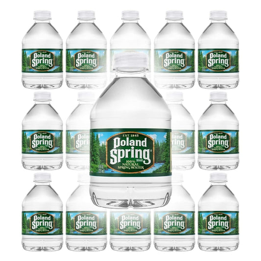 Poland Spring 8 oz Mini Bottled Water 16 Pack - Macouba Small Spring Water Bottles - Espot.com.au
