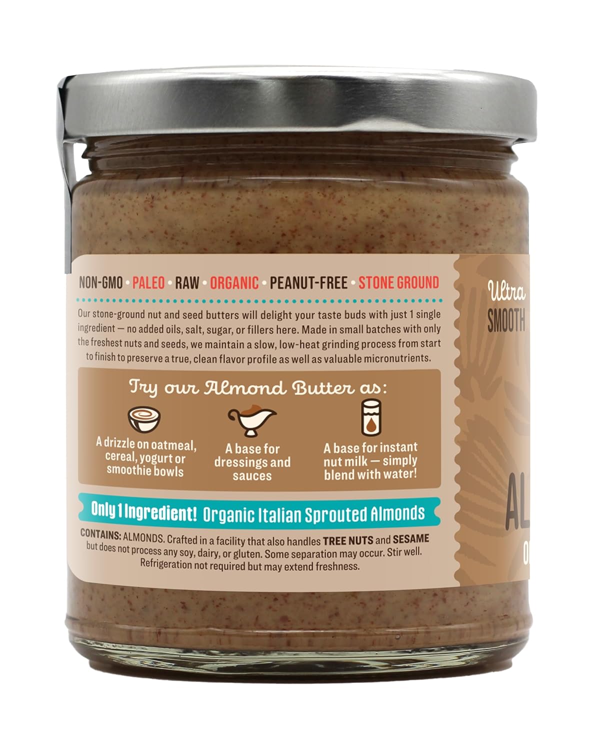 organic-raw-sprouted-almond-butter---8-oz-vegan-paleo-keto-non-gmo-gluten-free-single-pack-2