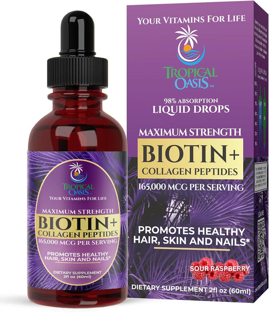 liquid-biotin-collagen-drops-for-hair-growth---maximum-strength-165000mcg---supports-healthy-hair-skin-nails---non-gmo---98-absorption---60-servings-1