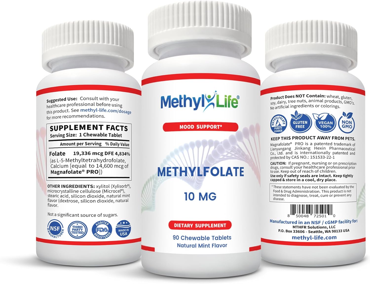 professional-strength-10-mg-l-methylfolate-chewables---3-month-supply---non-gmo-gluten-free---pharmaceutical-grade-folate-by-methyl-life-6