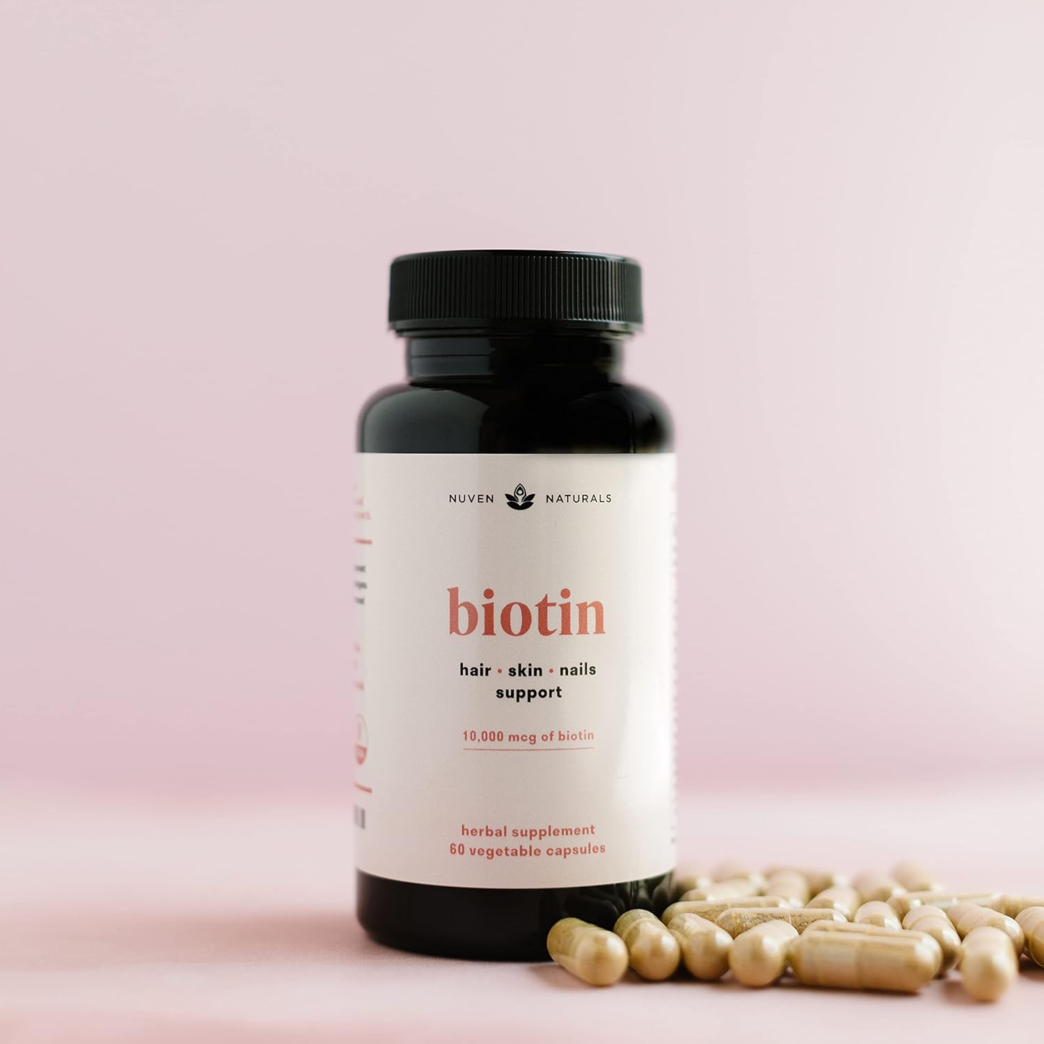 nuven-naturals-hair-vitamins-with-biotin-10000-mcg---supports-hair-skin-nails-health---vegan-non-gmo-gluten-free---60-capsules-4