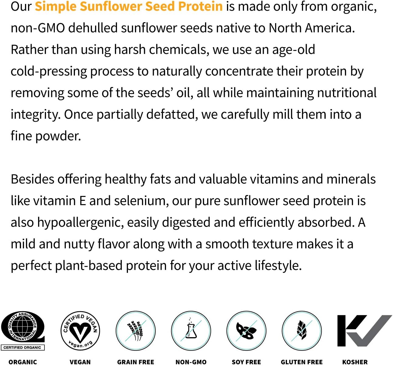 organic-sunflower-seed-protein-powder---plant-based-non-dairy-non-gmo-vegan-keto-friendly-drink-mix---15g-protein-1-lb-8