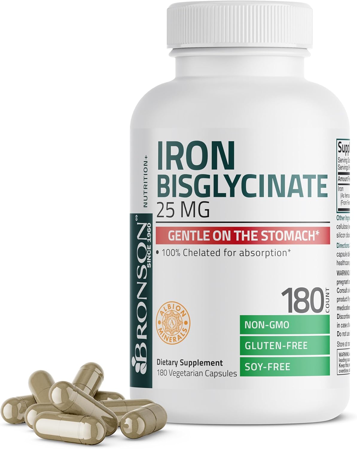 bronson-iron-bisglycinate-25mg-capsules---gentle-on-stomach-supports-energy-red-blood-cells---non-constipating-non-gmo---180-vegetarian-capsules-1