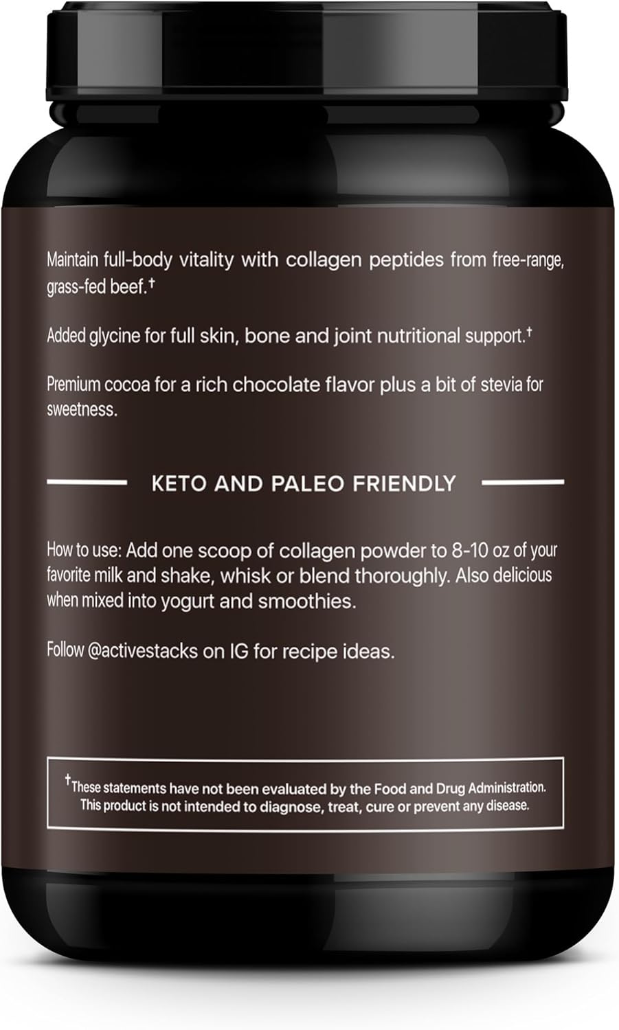 chocolate-collagen-peptides-protein-powder---supports-hair-skin-bones-joints---easy-to-mix-hydrolyzed-collagen---grass-fed-beef---2lb-2