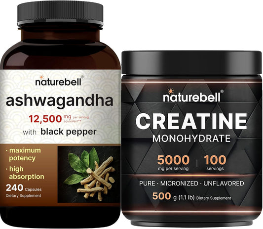 naturebell-creatine-monohydrate-powder-ashwagandha-bundle-pack---unflavored-high-absorption-micronized-creatine-and-adaptogens-supplements-for-relaxation---12500-mg-equivalent-with-black-pepper-1
