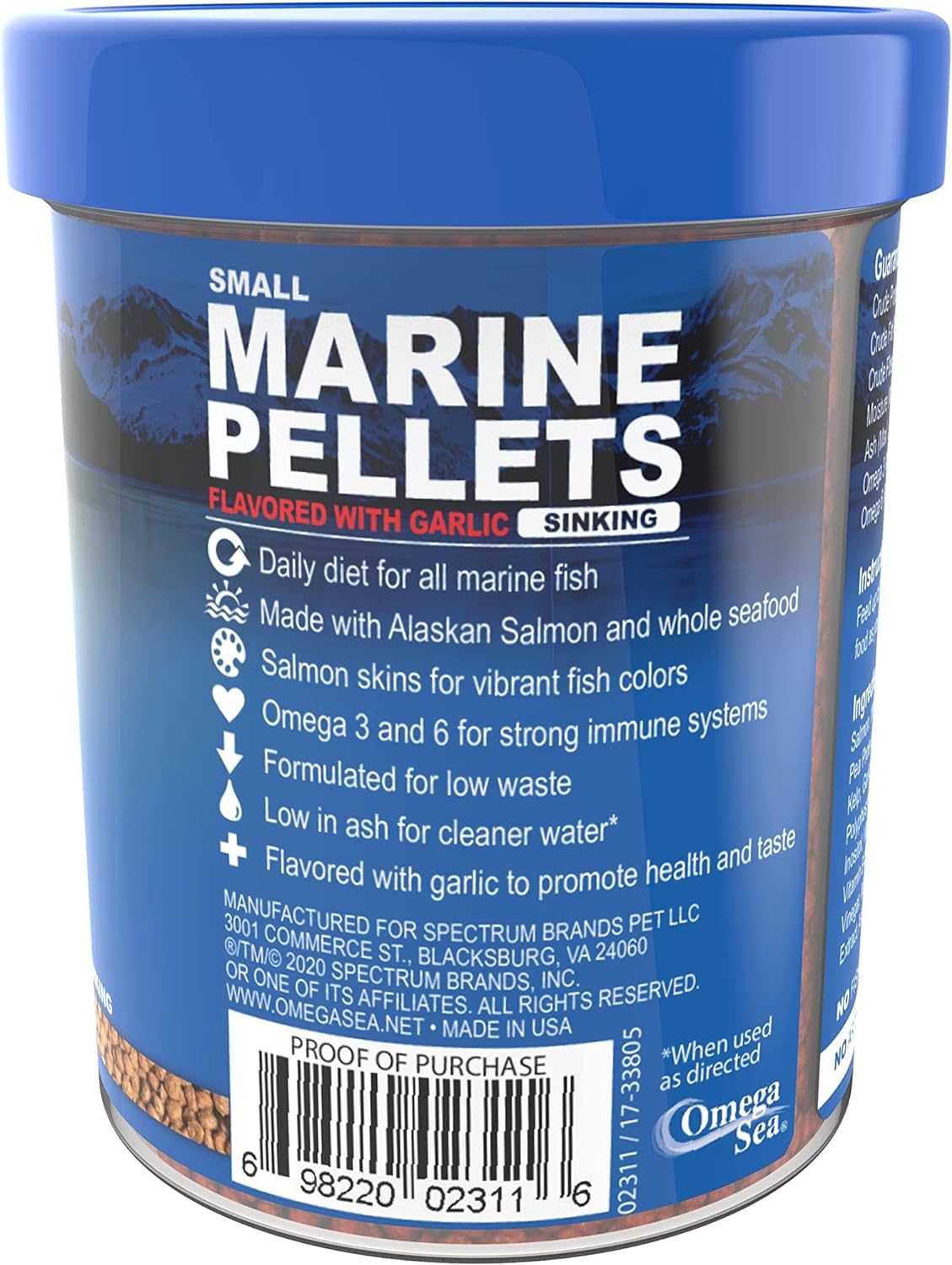 premium-omega-one-garlic-marine-small-sinking-pellets---45-oz---nutritious-fish-food-for-marine-aquariums-5