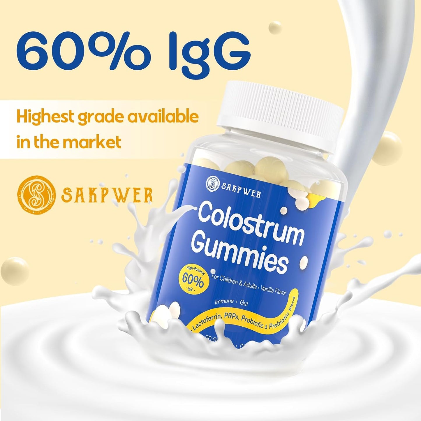 vanilla-flavored-bovine-colostrum-gummies-with-high-igg-for-adults-kids---90-sugar-free-gummies-with-lactoferrin-probiotics-prebiotics-3