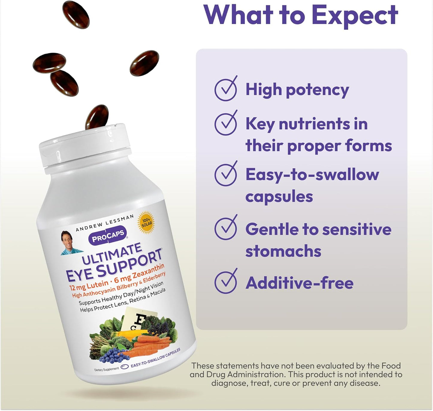 andrew-lessman-ultimate-eye-support-softgels---12mg-lutein-6mg-zeaxanthin-bilberry---key-nutrients-for-eye-health---promotes-healthy-vision---no-additives---easy-to-swallow-4
