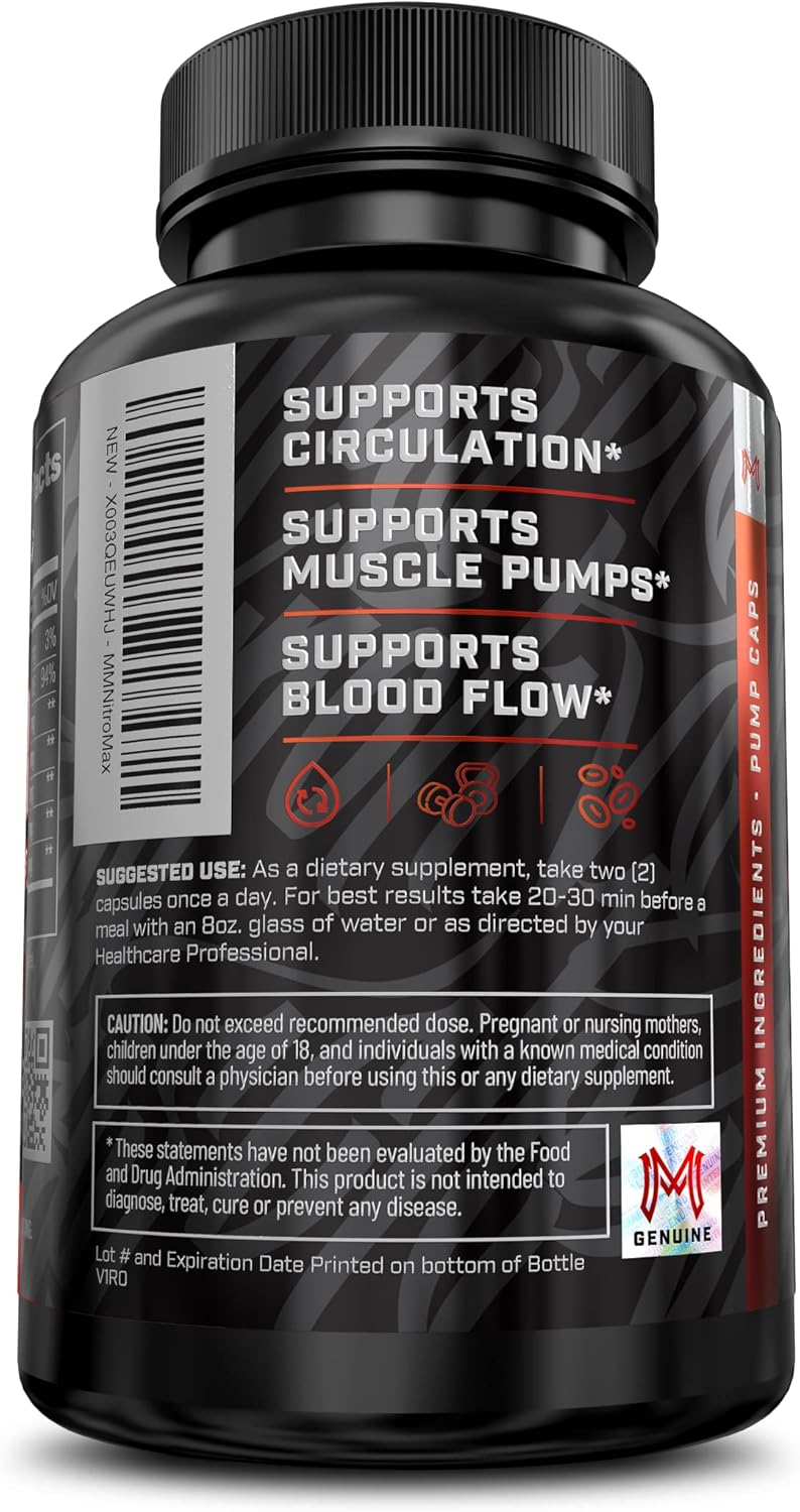 premium-nitric-oxide-booster-for-muscle-growth-energy---l-arginine-l-citrulline-beta-alanine---non-gmo-gluten-free-vegan---pre-workout-supplement---60-capsules-3