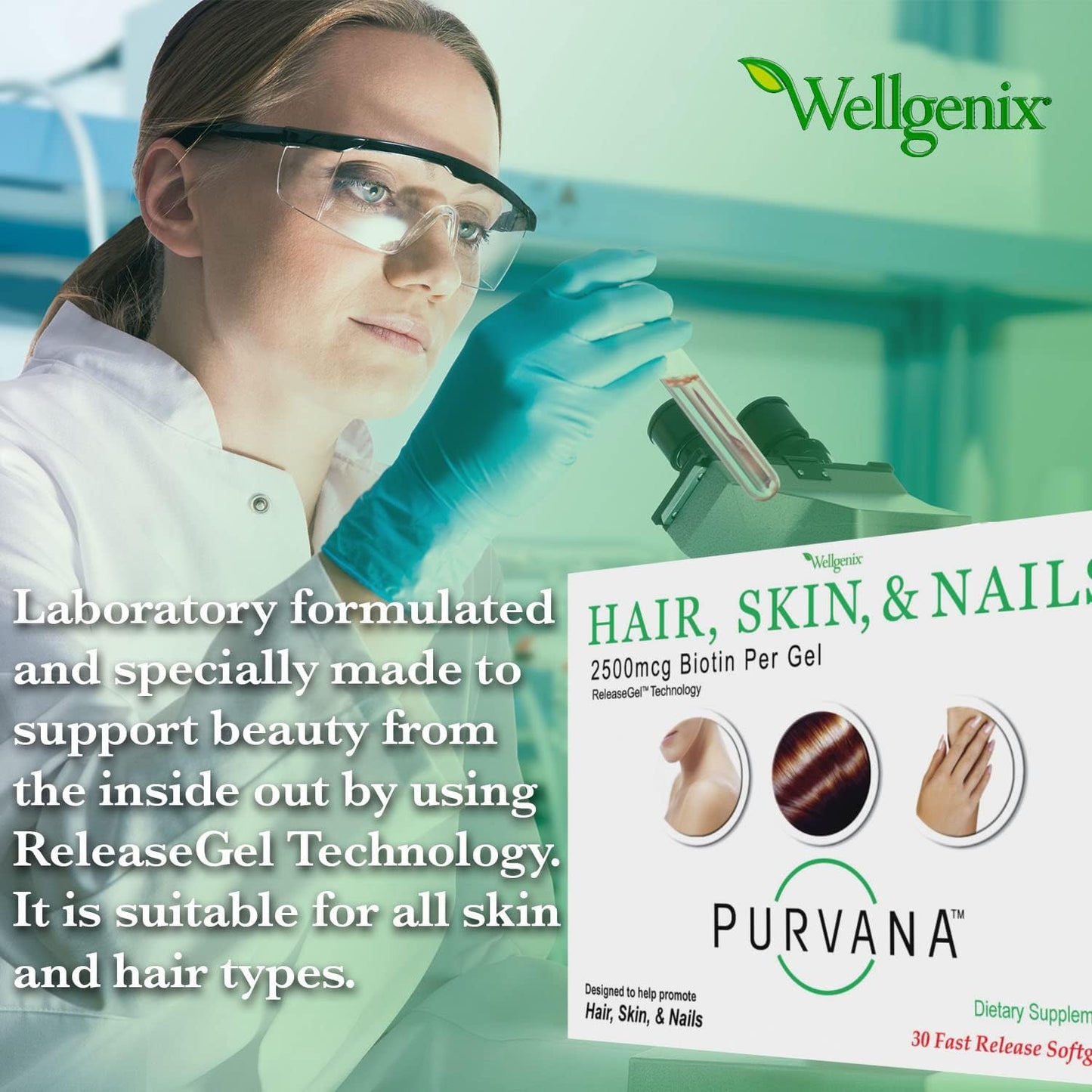 double-strength-purvana-hair-skin-and-nails-vitamin-softgels-with-high-absorption---2500mcg-biotin-vitamin-a-b---30-count-pack-of-2-5