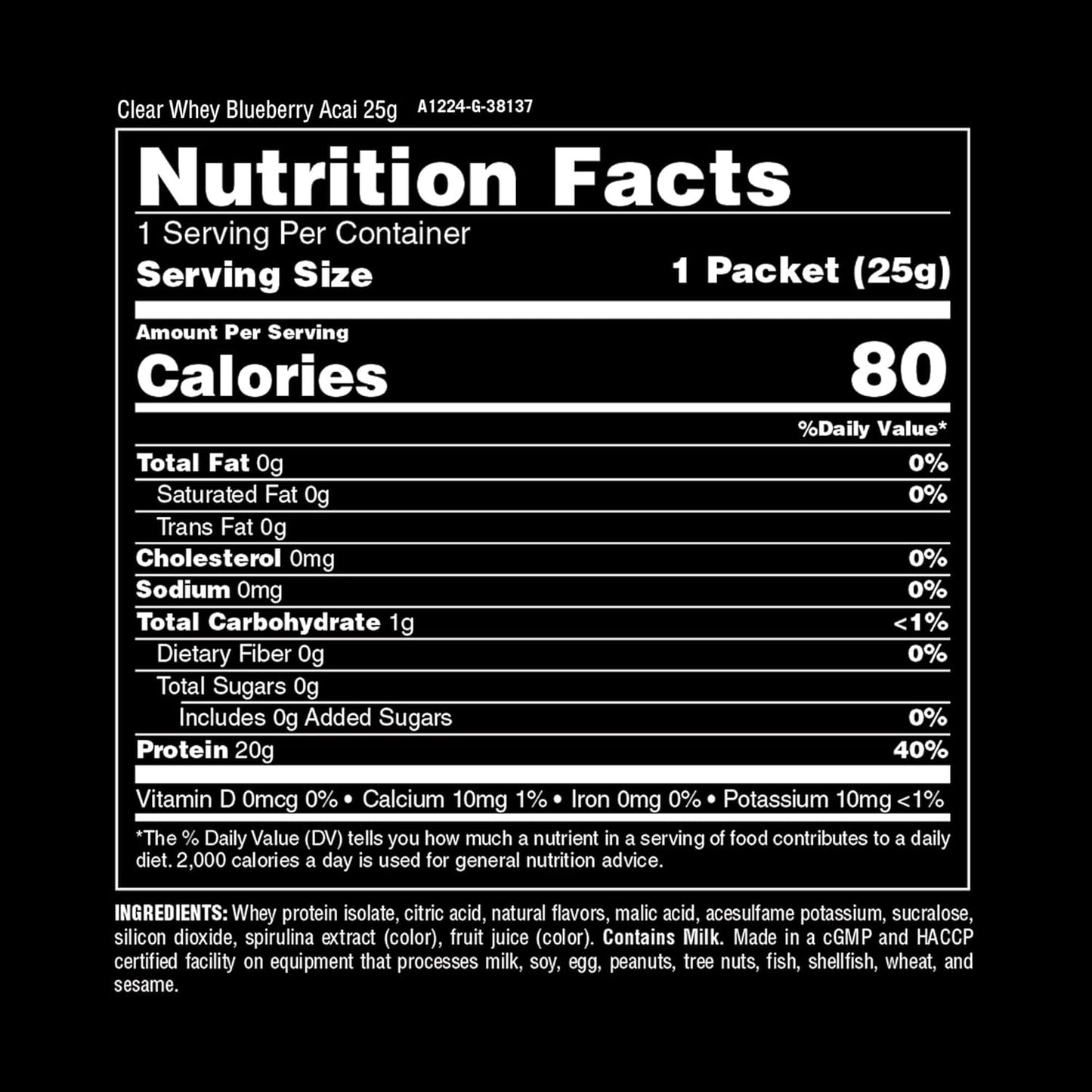 Sampler Pack of Animal Clear Whey Protein Isolate with Shaker Bottle - 20g Protein per Serving, Watermelon Limeade, Blueberry Acai, Pineapple Orange Flavors - 3 Single-Serving Packets - Espot.com.au