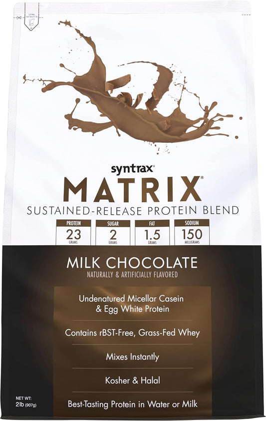 syntrax-nutrition-matrix-protein-powder-sustained-release-blend-milk-chocolate-flavor-2-lbs---high-quality-protein-supplement-1