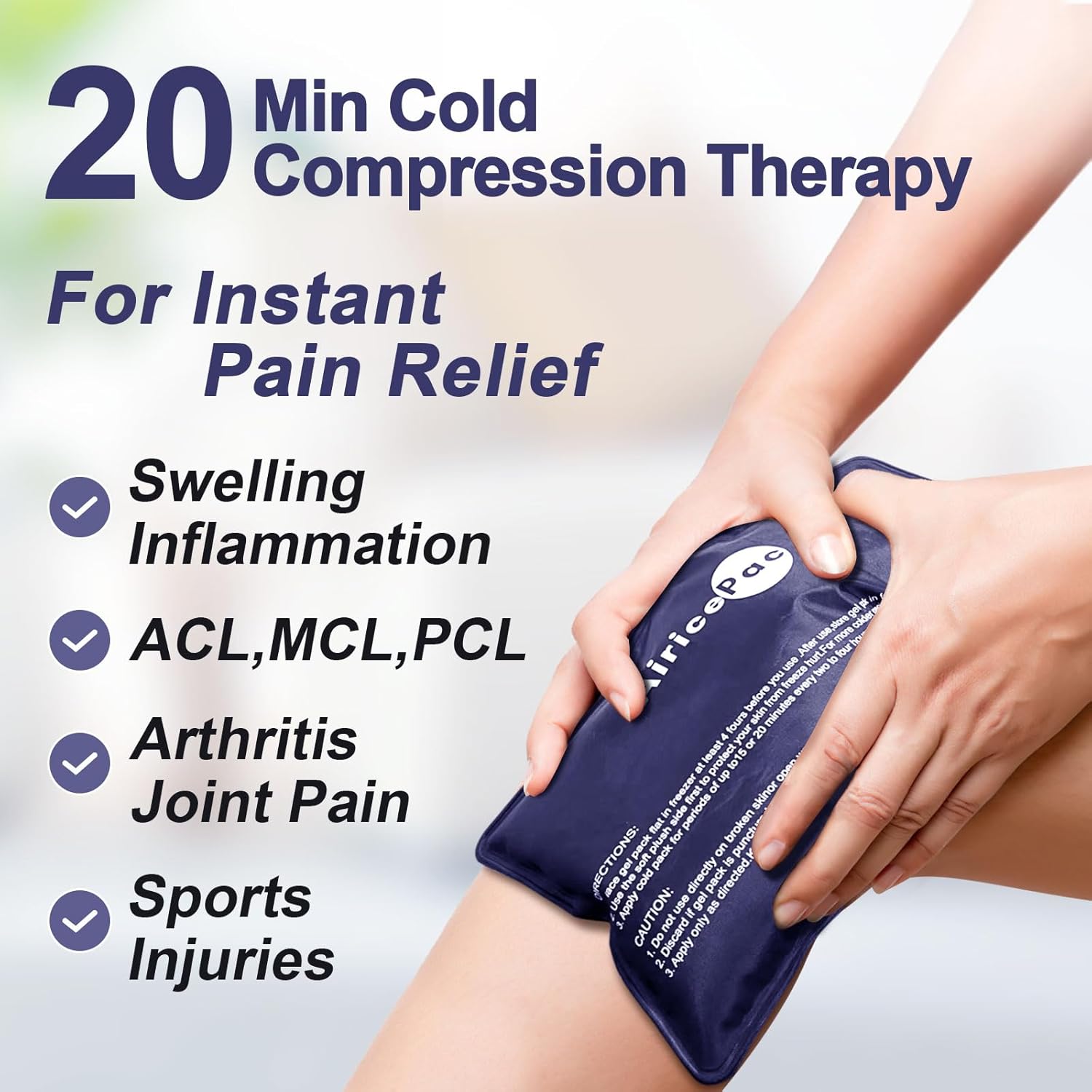 reusable-gel-ice-pack-for-injuries---cold-therapy-for-knee-neck-shoulder-ankle-elbow-hip-back-pain-relief---swelling-bruises-surgery---7x11-blue-2