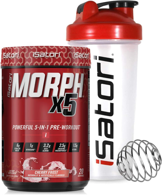 isatori-morph-xtreme-pre-workout---bombsicle-flavor-20-servings-with-classic-clear-blender-bottle-red-top-1