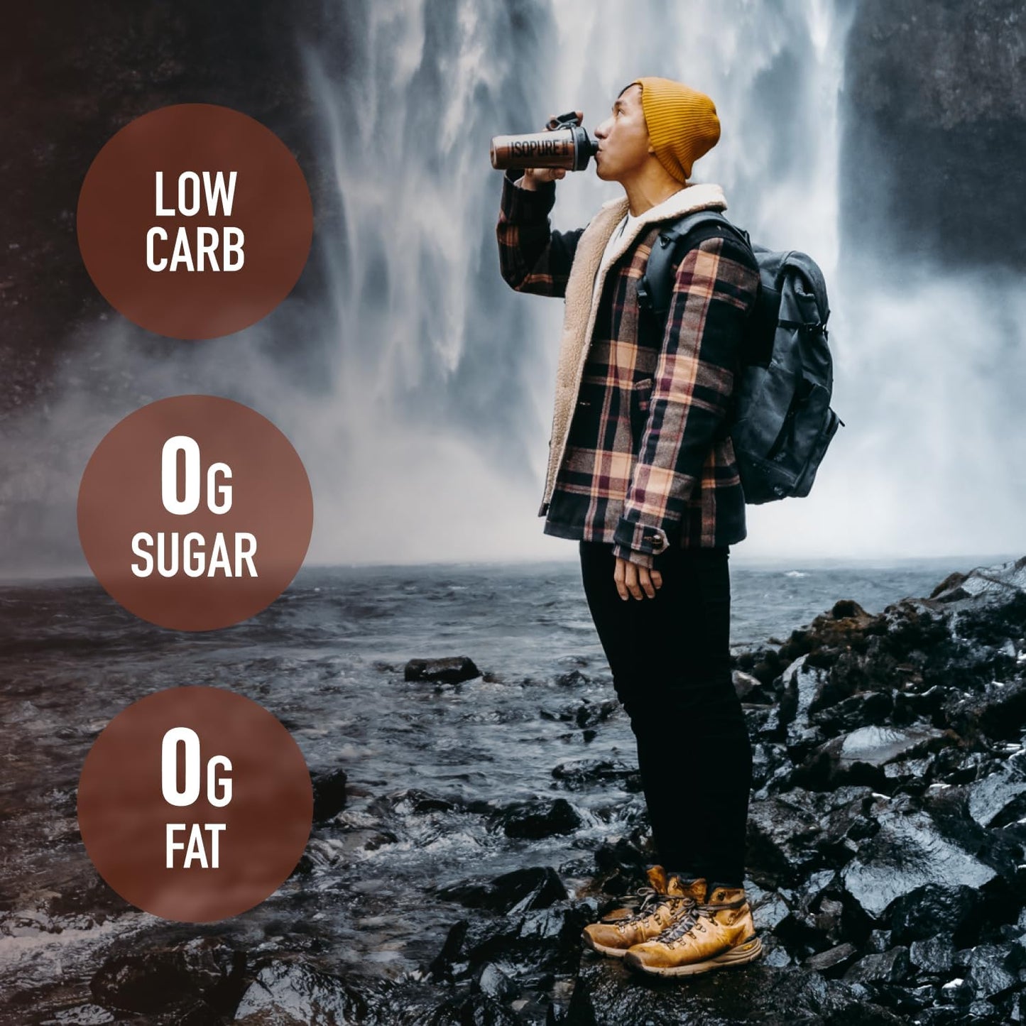 Isopure Low Carb Whey Isolate Protein Powder - Dutch Chocolate Flavor - 25g Protein Per Serving - Lactose & Gluten Free - With Vitamins - 1 Lb, 14 Servings - Espot.com.au