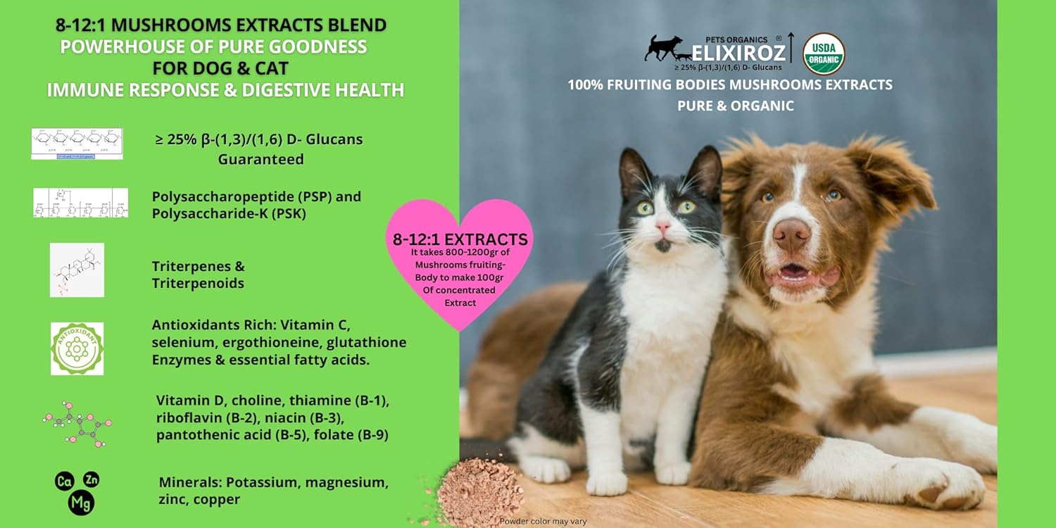 organic-pet-immunity-booster-with-mushrooms-for-dogs-cats---veterinarian-formulated-with--glucan-reishi-extracts-4