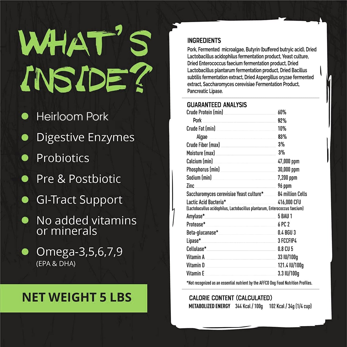 natural-heirloom-pork-protein-dog-supplement-for-healthy-digestion-skin-and-coat---rogue-pet-science-origins-5-in-1-powdered-food-topper---reduces-itching-joint-inflammation---2-lbs-6
