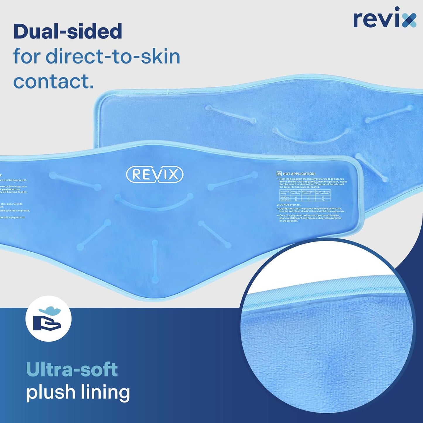 REVIX Neck Ice Pack: Reusable Shoulder Cooling Wrap for Comfort & Recovery. Hot Cold Gel Pack for Post-Workout Fatigue with Soft Plush Lining - Espot.com.au