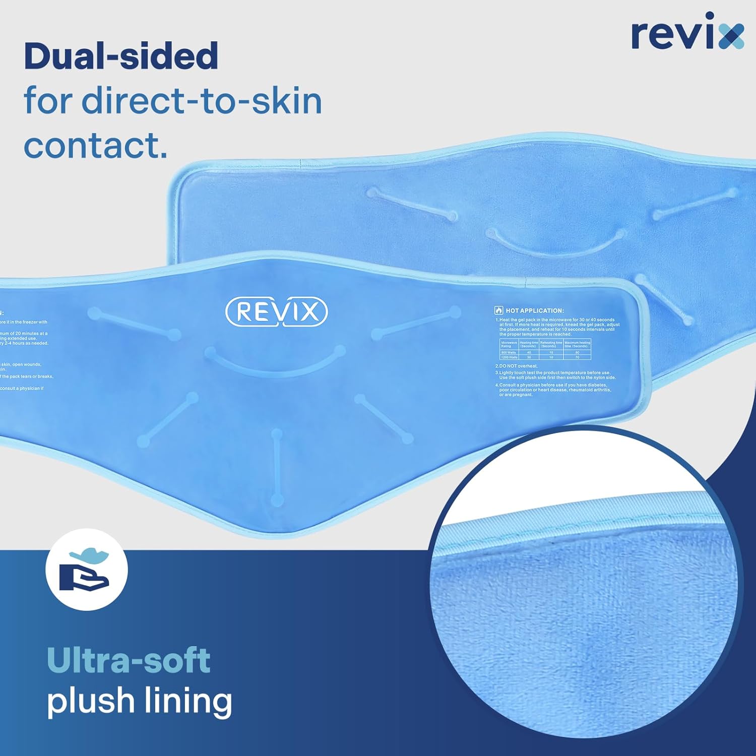 REVIX Neck Ice Pack: Reusable Shoulder Cooling Wrap for Comfort & Recovery. Hot Cold Gel Pack for Post-Workout Fatigue with Soft Plush Lining - Espot.com.au