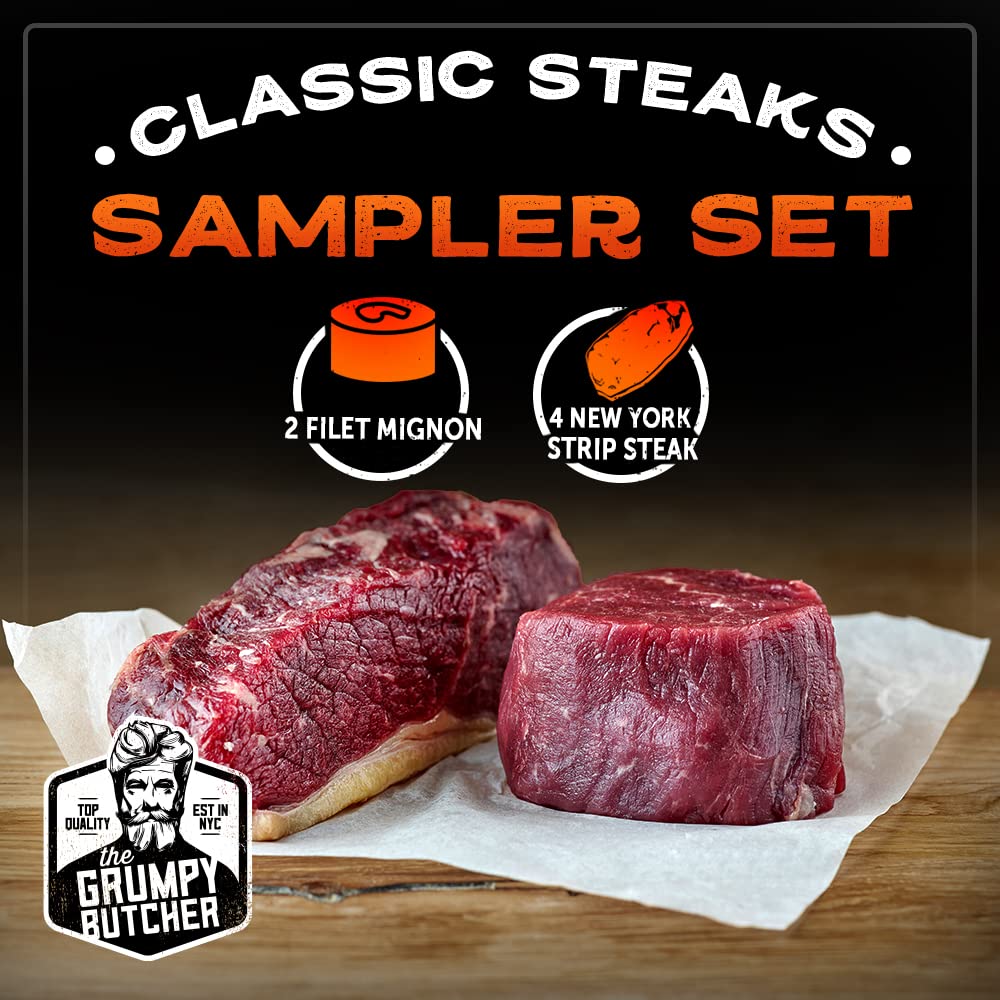 prime-steakhouse-quality-sampler-set-6-steaks-gift-box---2-filet-mignons-4-ny-strip-steaks---gourmet-food-gifts---specials-carne-asada-by-dens-hot-dogs-grumpy-butcher-2