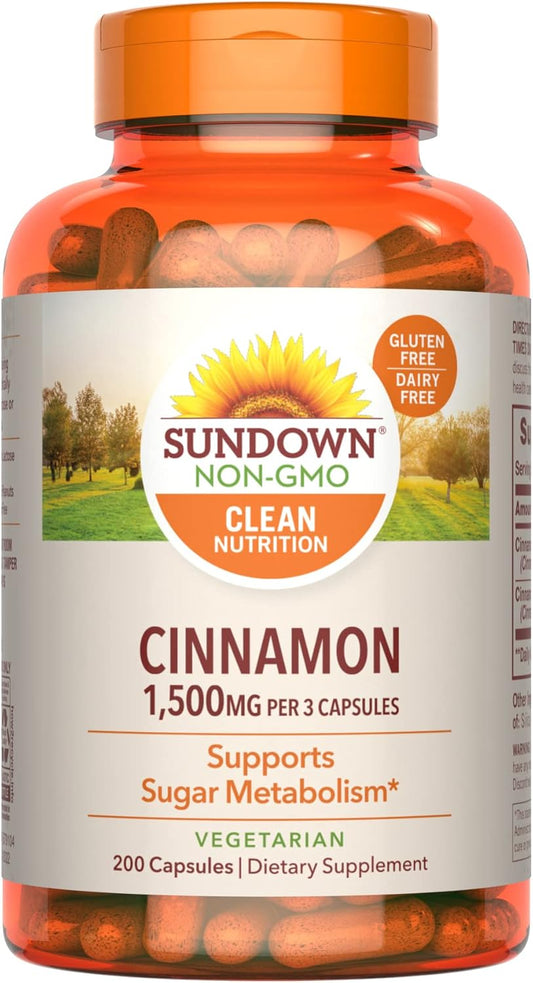 non-gmo-sundown-cinnamon-capsules---1000-mg-200-capsules---supports-sugar-metabolism---gluten-and-dairy-free-with-no-artificial-flavors-1