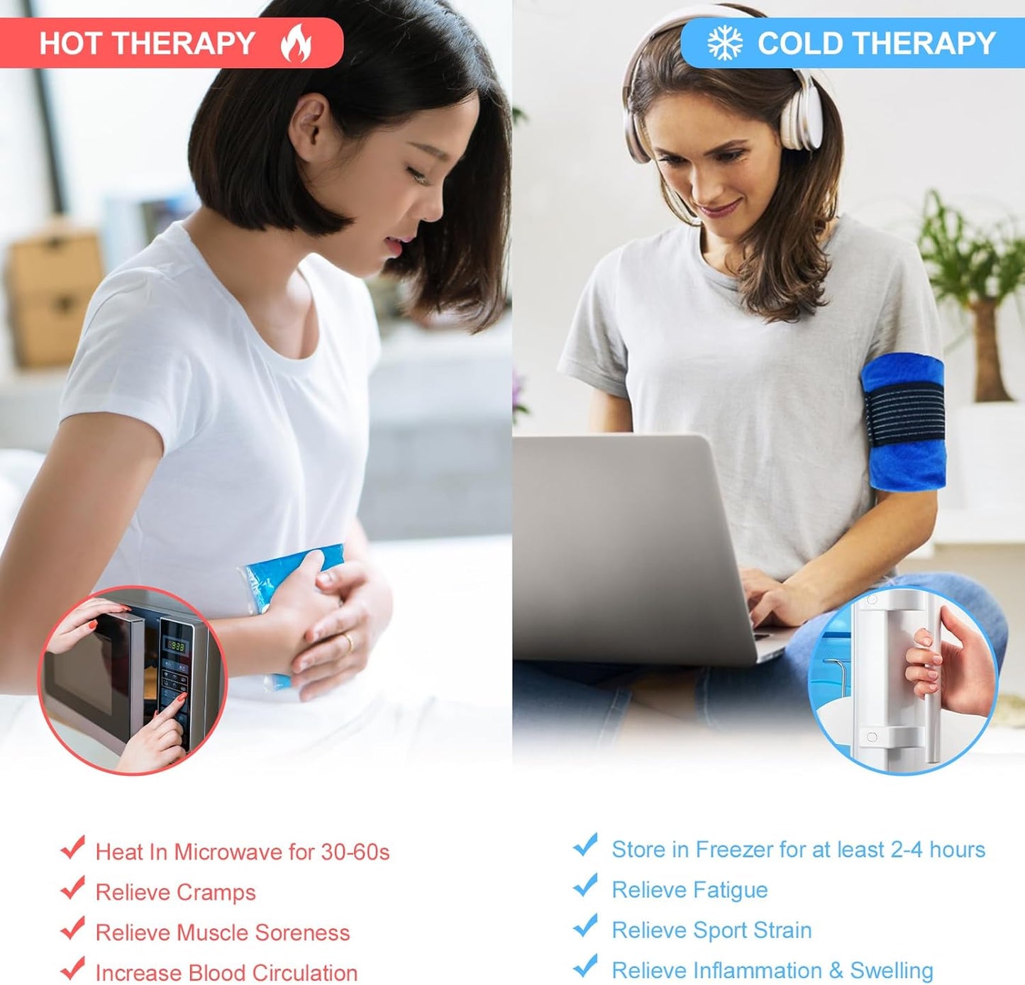 blobuste-reusable-gel-ice-packs-2-pack-with-wrap---hot-cold-soft-flexible-ice-packs-for-pain-relief-surgery-recovery-knee-wrist-ankle-elbow-shin---cold-compress-therapy---63x51-4
