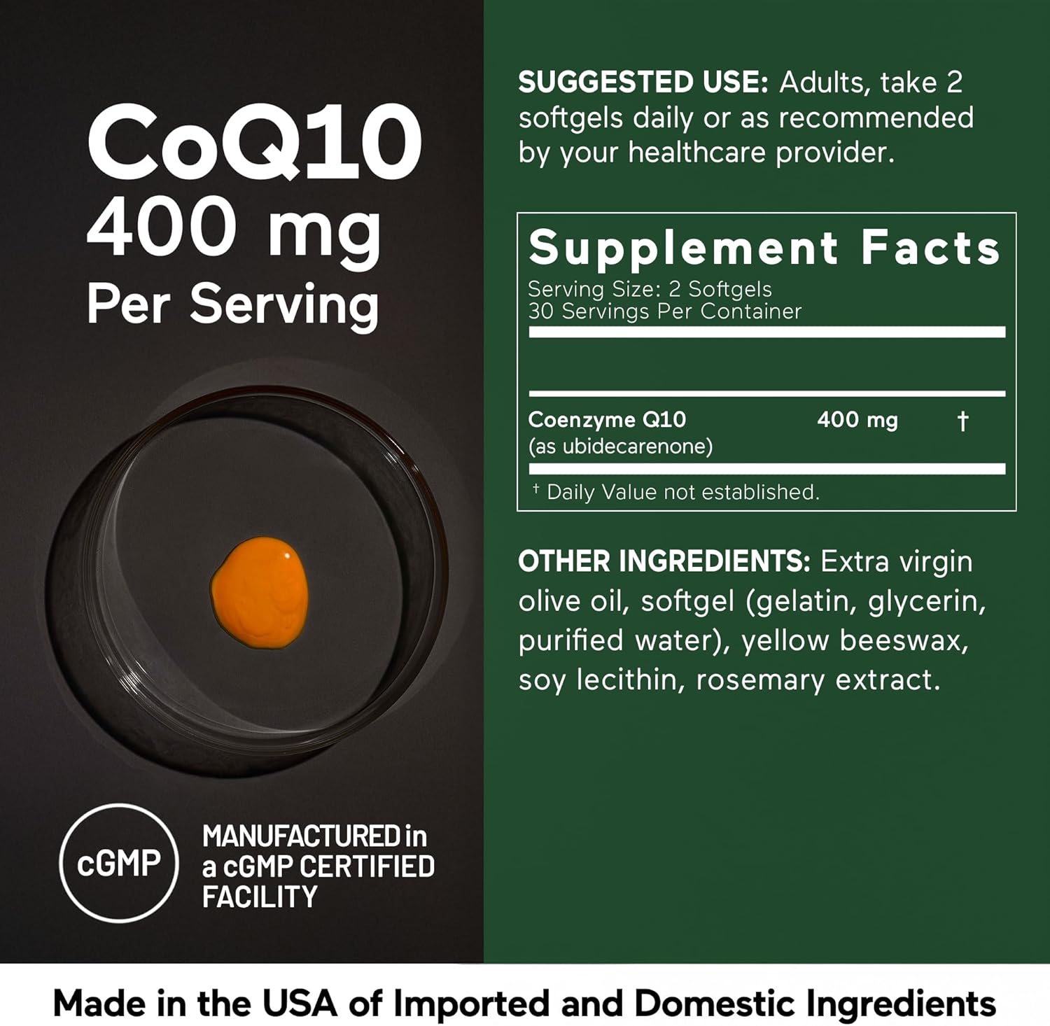 high-potency-smarter-nutrition-coq10-400mg-with-olive-oil---heart-health-supplement-for-energy-production---non-gmo-gluten-free---360-capsules-6-month-supply-4
