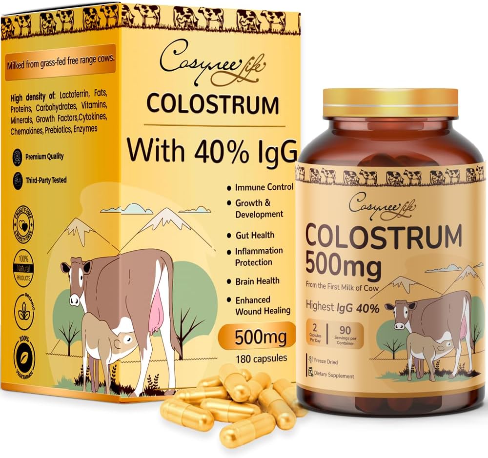 freeze-dried-colostrum-supplement---180-capsules-40-igg-immunoglobulins-1200mg-per-serving-grass-fed-bovine-first-milk-organic-1