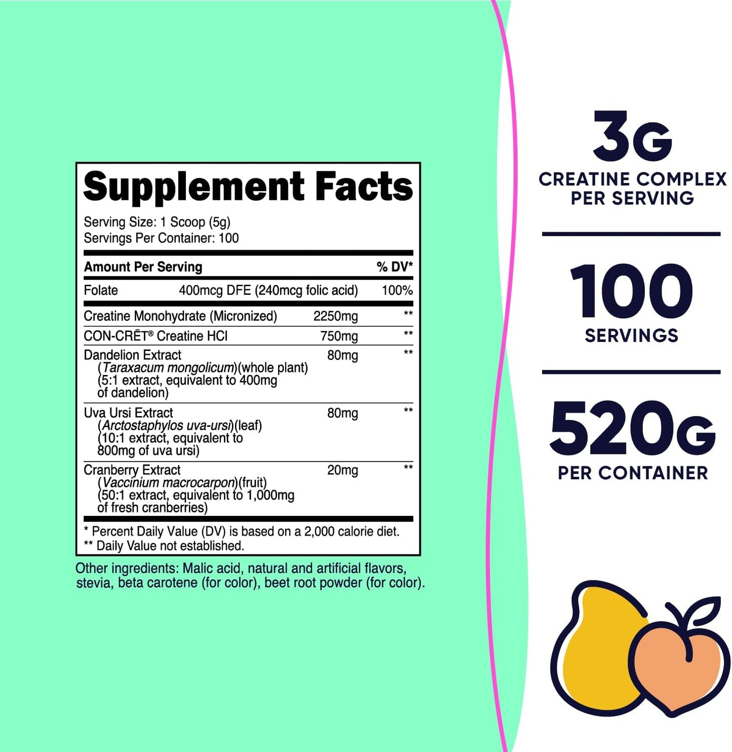 nutricost-womens-micronized-creatine-monohydrate-powder---peach-mango-flavor-100-servings-vegetarian-and-non-gmo-2