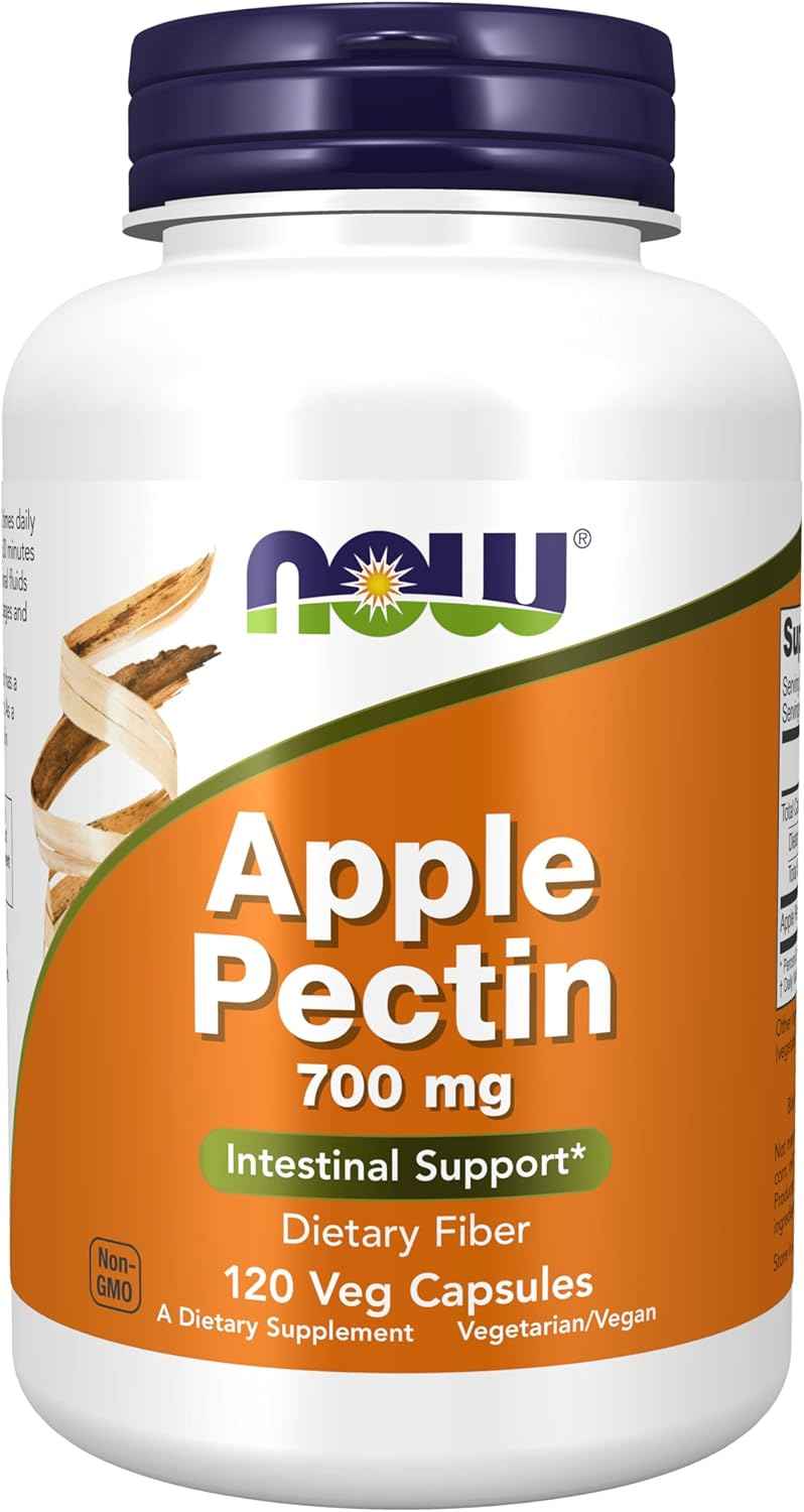 Apple Pectin 700mg Dietary Fiber Intestinal Support 120 Capsules by NOW Foods Supplements