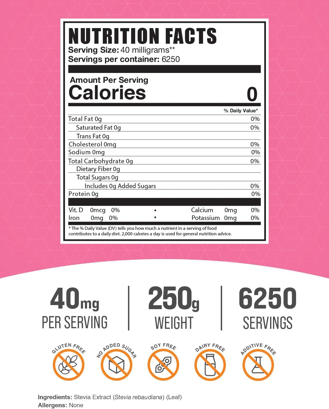 bulksupplementscom-pure-stevia-extract-powder---zero-calorie-sweetener-gluten-free-250g-88-oz---pack-of-1---40mg-per-serving-2