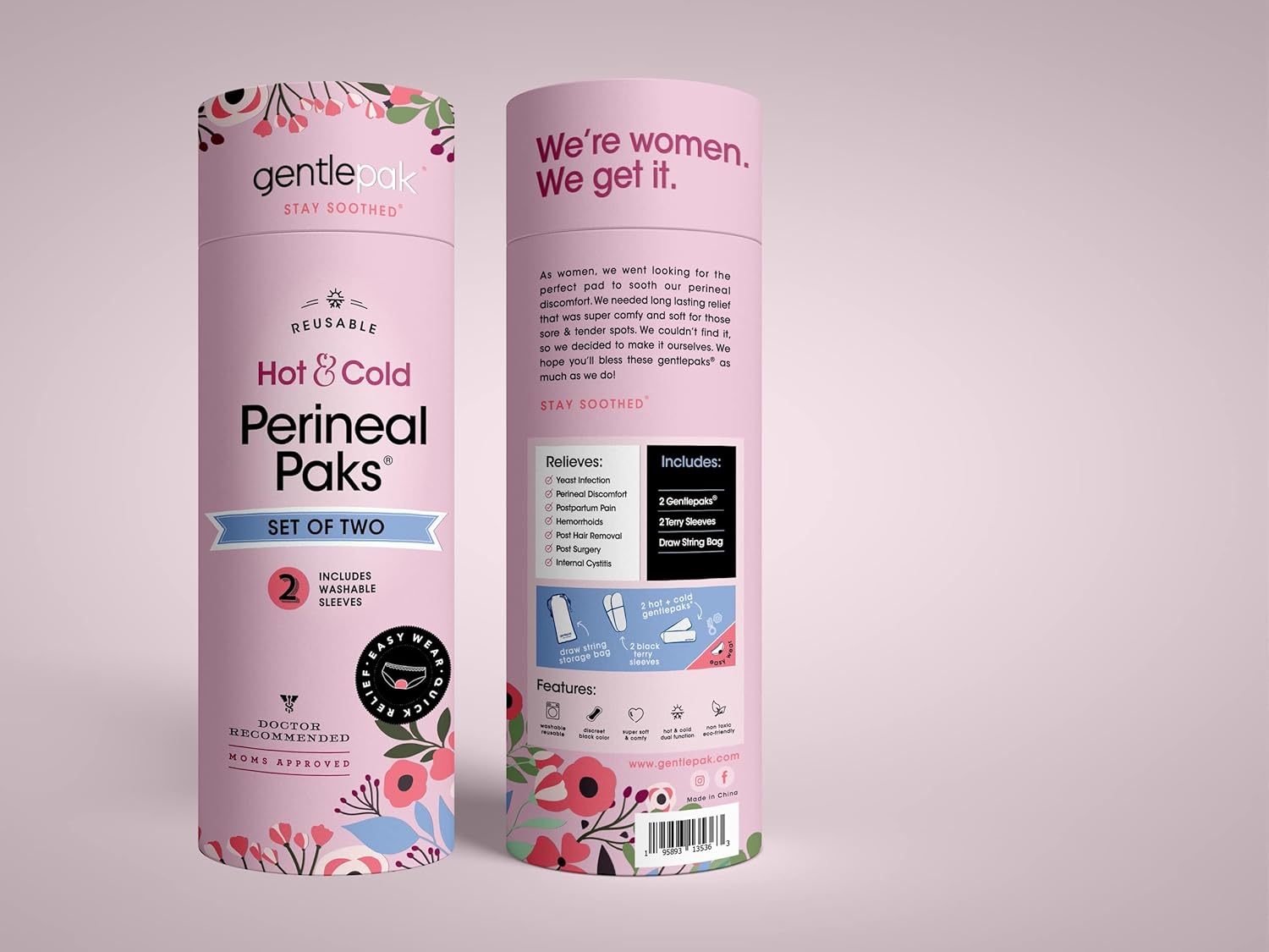 reusable-perineal-ice-heat-packs-with-washable-sleeves-for-pain-relief---2-pack-tube-for-postpartum-pregnancy-hemorrhoids-kids-muscle-vaginal-discomfort-5