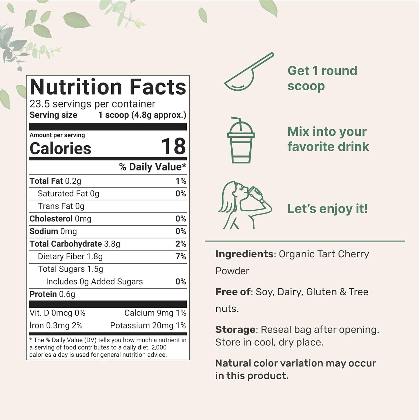 organic-tart-cherry-powder-4oz---100-natural-us-grown-no-sugar-additives-great-for-drinks-smoothies-beverages-non-gmo-vegan-friendly-2