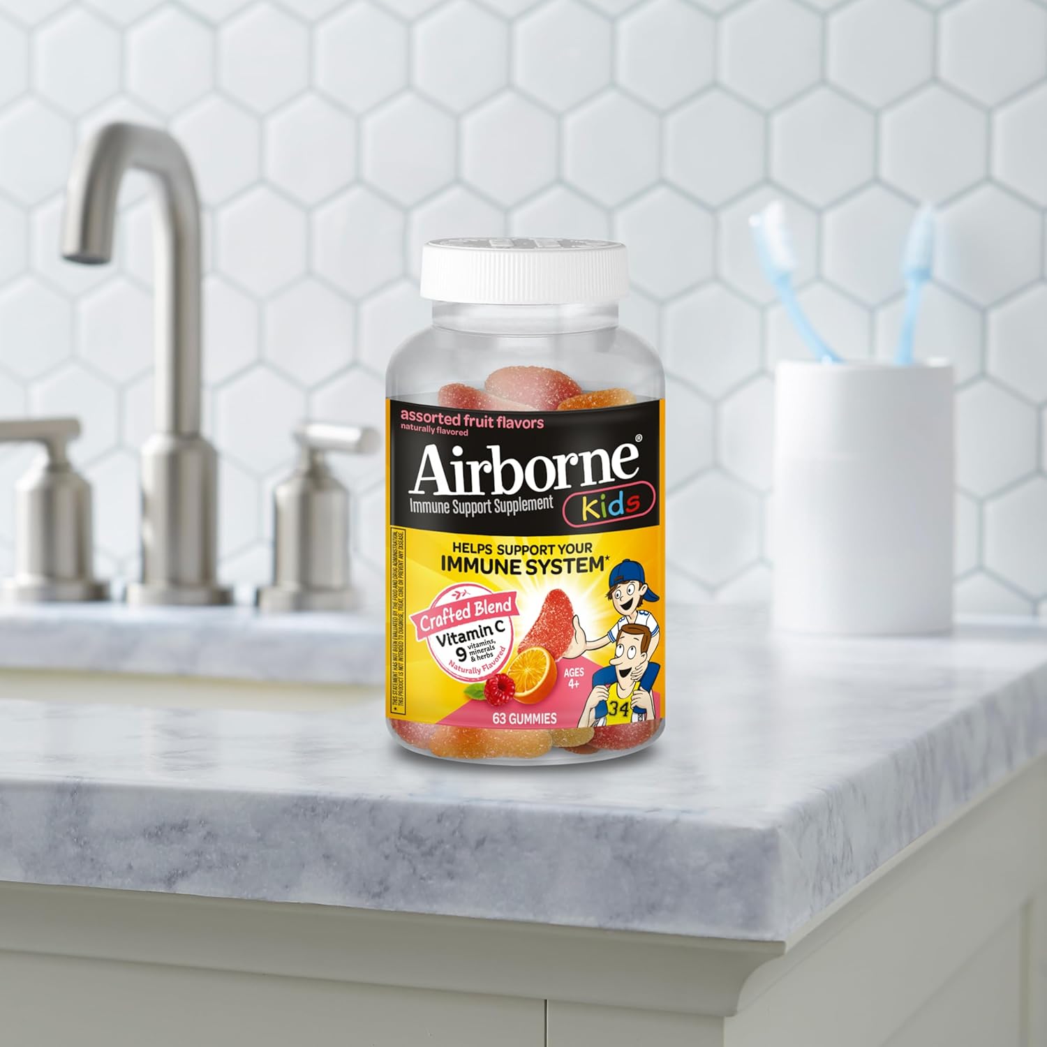 kids-immune-support-zinc-gummies-with-vitamin-c-e---63-count-assorted-fruit-flavor---airborne-kids-500mg-vitamin-c-gummies-13