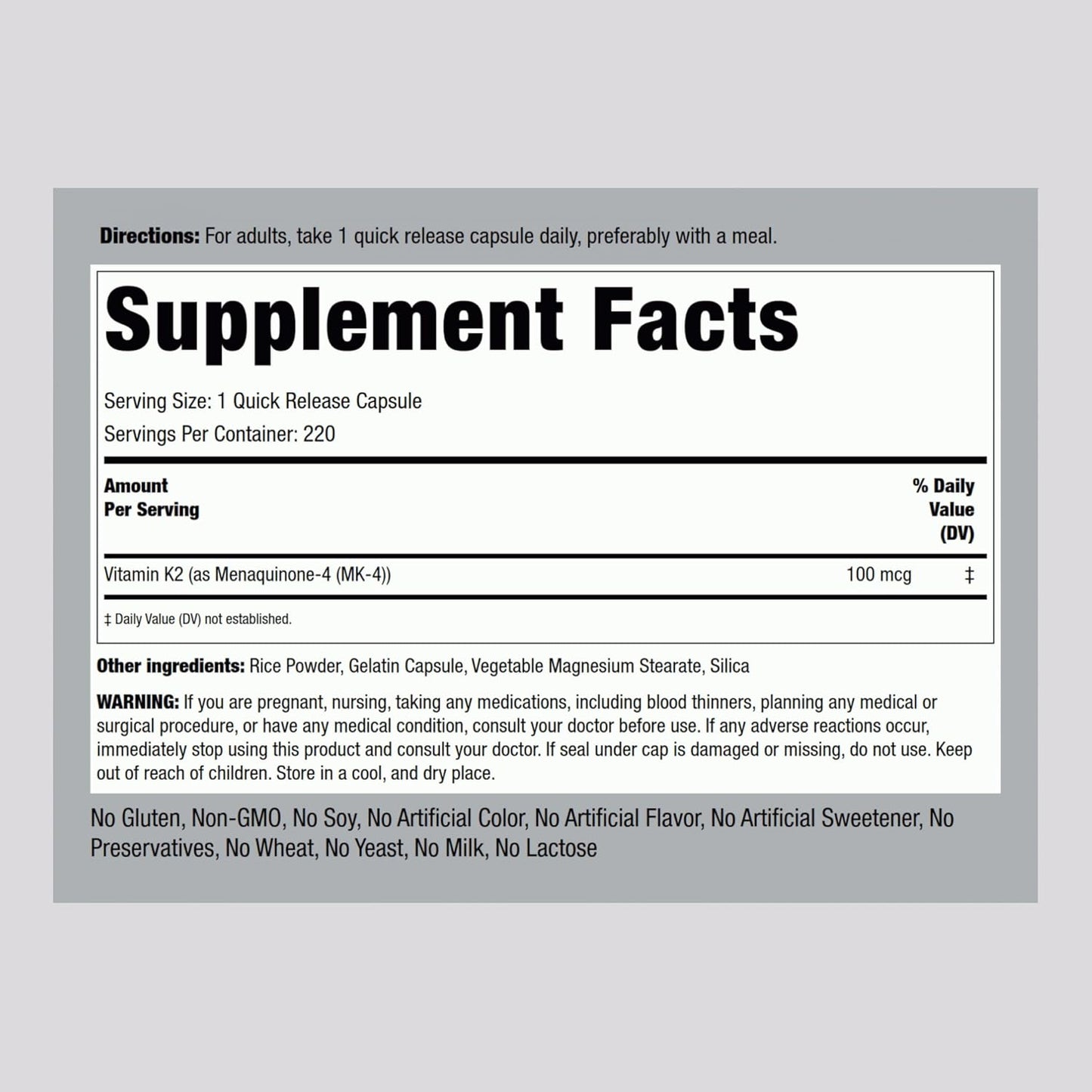 high-potency-vitamin-k2-mk4-100mcg-supplement---220-capsules---non-gmo-gluten-free---piping-rock-2
