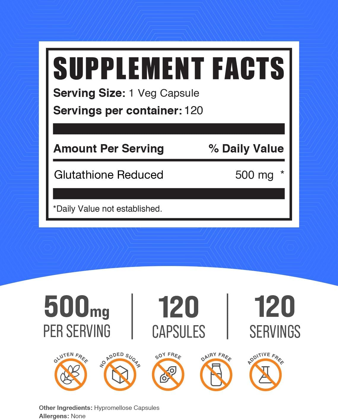 bulksupplements-reduced-glutathione-capsules---500mg-gluten-free-120-capsules---glutathione-supplement-with-1-capsule-per-serving-2