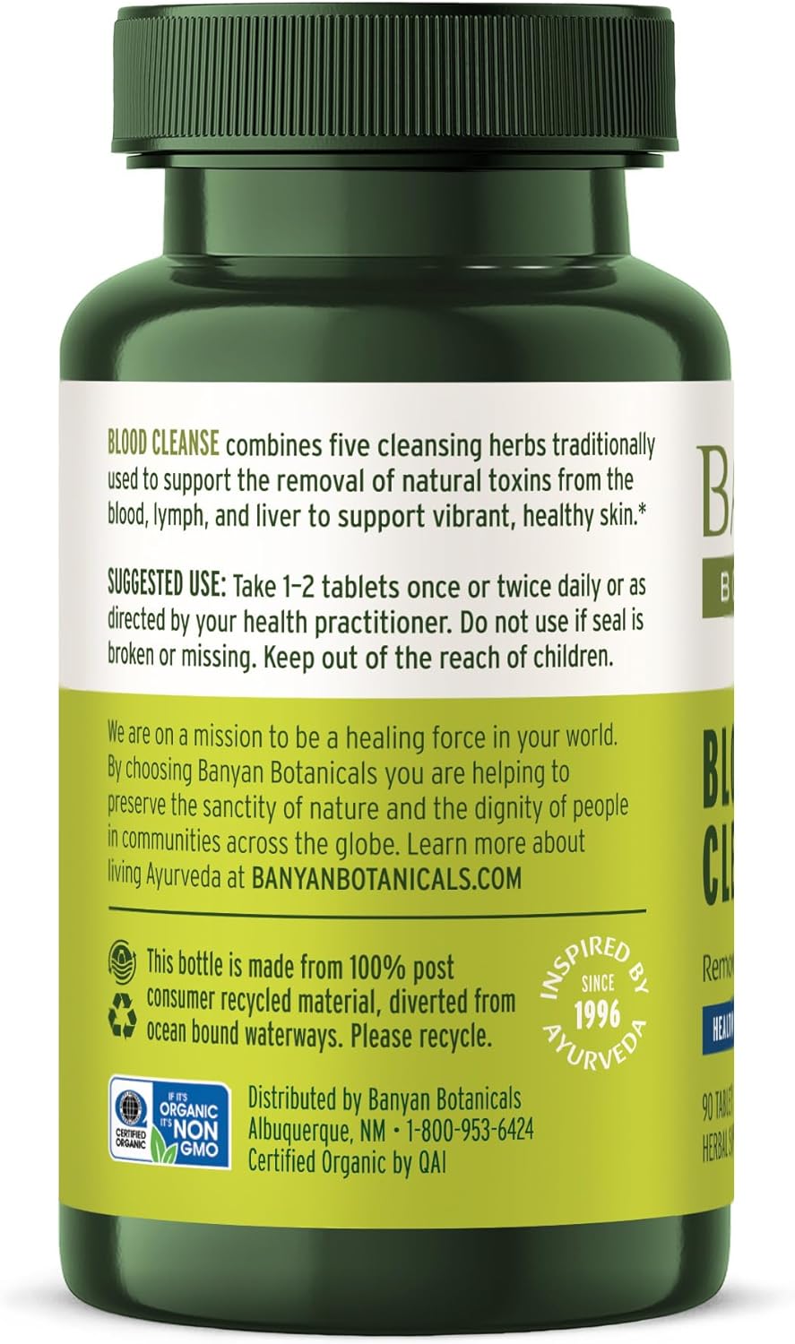 organic-blood-cleanse-tablets-with-manjistha-neem-for-clear-skin---natural-detox-healthy-skin-supplement---90-vegan-tablets---non-gmo-sustainably-sourced-7