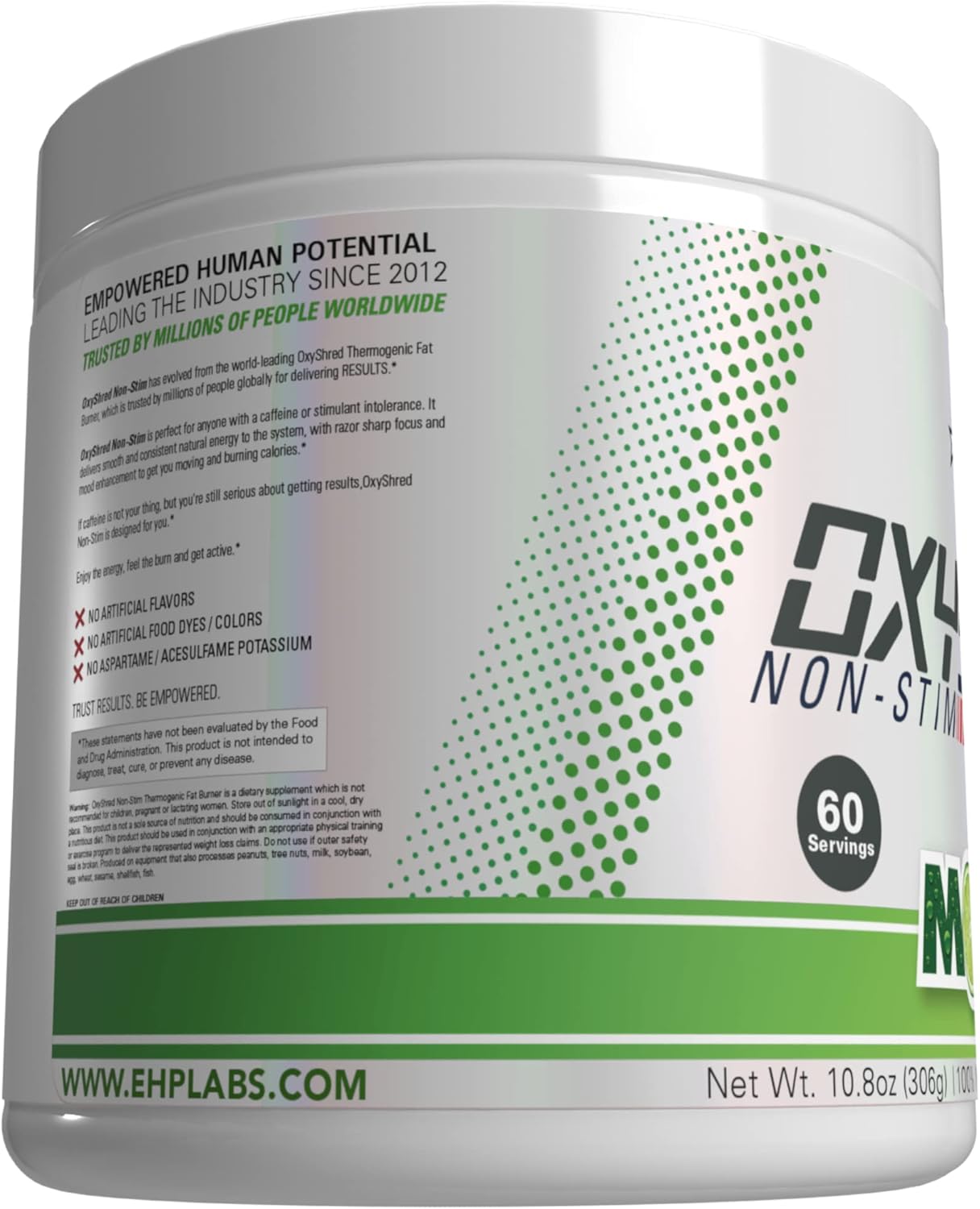 ehp-labs-oxyshred-non-stimulant-pre-workout-powder---caffeine-free-energy-supplement-for-men-women---sugar-free-mojito-flavor---60-servings-8