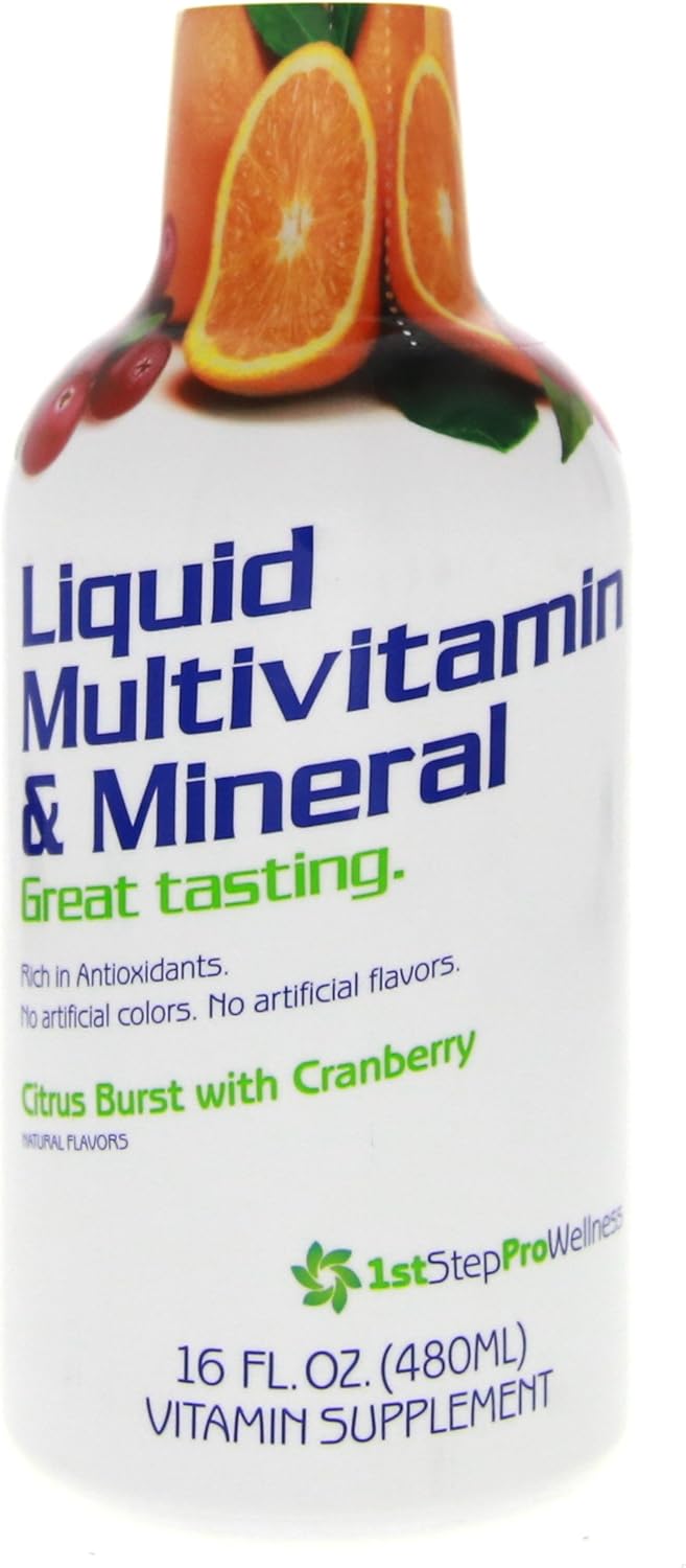 Citrus Burst Liquid Multi-Vitamin and Mineral Supplement - 16 oz Bottle for Pro-Wellness - Espot.com.au