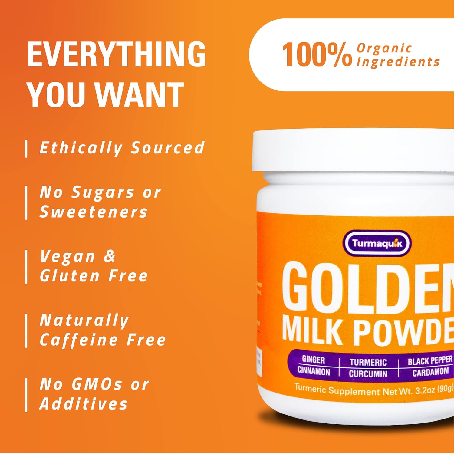 organic-golden-milk-turmeric-latte-superfood-blend-with-ginger-black-pepper-cinnamon-cardamom---non-gmo-vegan-keto---ayurvedic-32-ounce-jar-6