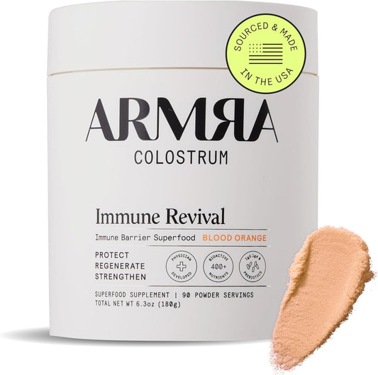 Premium Grass-Fed Colostrum Powder for Gut Health, Immunity, Skin & Hair - 400+ Bioactive Nutrients, Bioavailable, Keto-Friendly - Blood Orange Flavor, 90 Servings - Espot.com.au