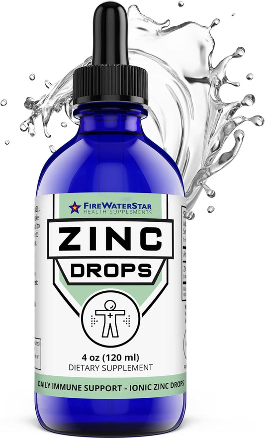 Organic Liquid Zinc Supplement - Immune Support for Adults & Kids - Non-GMO Vegan Drops - 45mg - Boost Immunity, Healthy Skin & Wellness - Espot.com.au