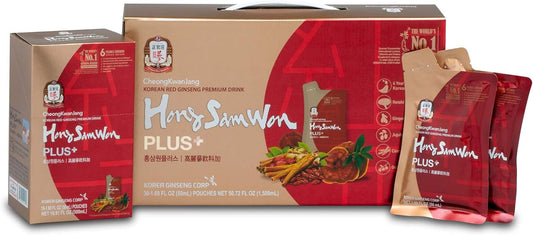 premium-korean-red-ginseng-drink-with-reishi-mushroom-gojiberry---energy-booster-herbal-tea---vegan-friendly---30-count-1