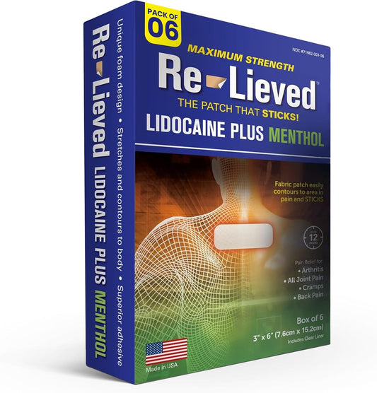 maximum-strength-pain-relief-patches-with-lidocaine-menthol-for-joint-and-muscle-aches---fast-acting-medicated-patches---6-count---aluminum-free-made-in-usa-1