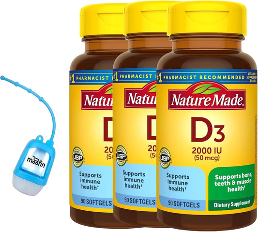 vitamin-d3-softgels-2000-iu-bundle-with-hand-sanitizer-dispenser---90-count-pack-of-3---immune-bone-health-support---gluten-free-no-artificial-colors-1