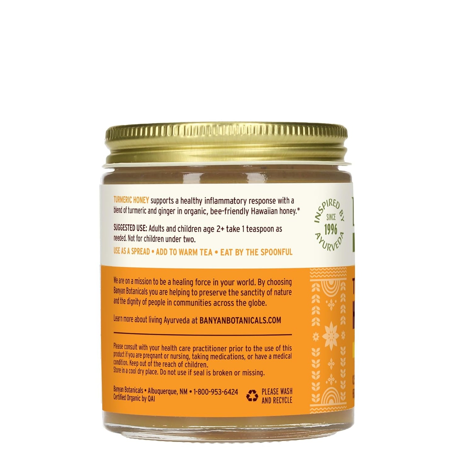 organic-turmeric-and-ginger-infused-honey---superfood-herbal-honey-for-adults-and-kids---825-oz---raw-unfiltered-sustainably-sourced-honey-2