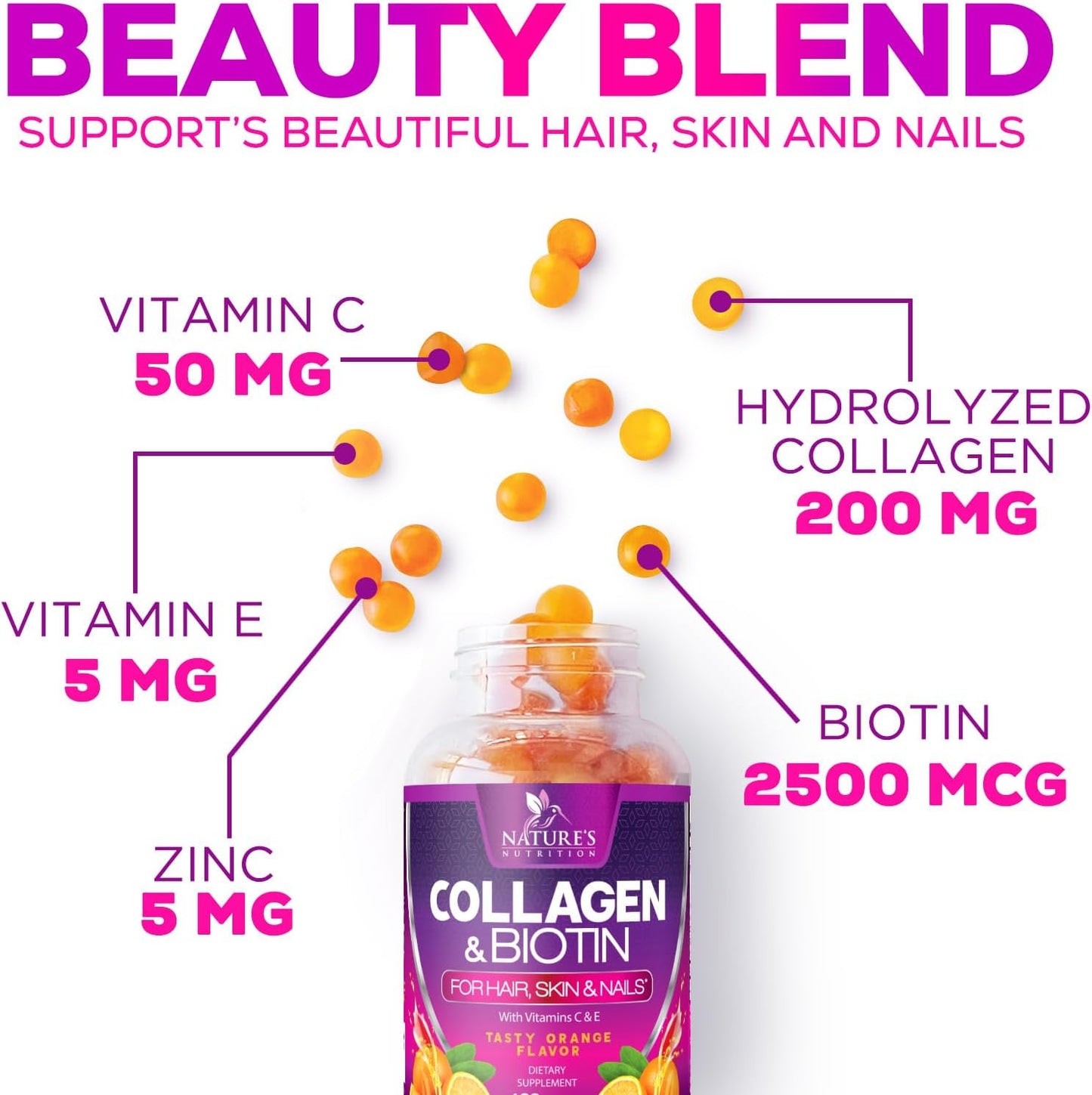 hydrolyzed-collagen-gummies-with-biotin-vitamin-c-zinc---hair-skin-nail-growth-support---women-men---60-count-gluten-free-non-gmo-3