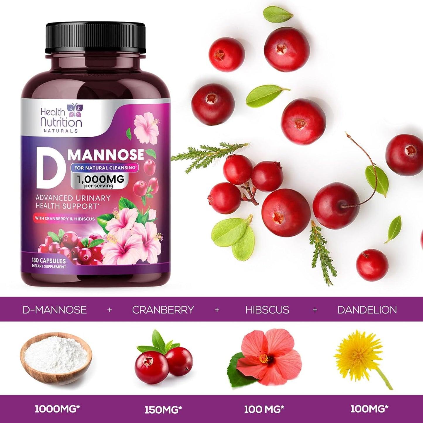 natural-d-mannose-cranberry-extract-1350mg-capsules---urinary-tract-health-support-for-women-men---flush-impurities-in-bladder---non-gmo-vegan---180-count-3